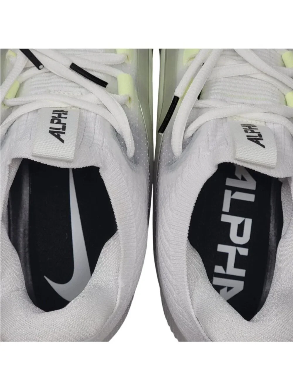 Nike Alpha Menace 4 Elite Football Cleat White/Black FD7036-100 Men's 8.5 NEW
